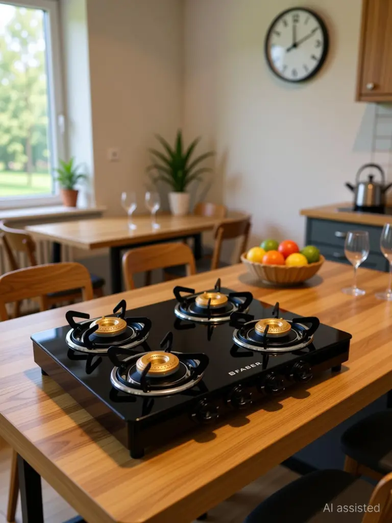 4 burner gas stove